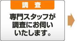 調査 専門スタッフが調査にお伺いいたします。